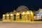 Old mosque in Chania port at night on Crete