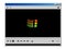 Old multi media player window mockup