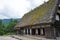 Old Nakano Yoshimori Family House at Gasshozukuri Minkaen Outdoor Museum in Shirakawago, Gifu, Japan. a