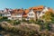 Old national German town house in Bietigheim-Bissingen, Baden-Wuerttemberg, Germany, Europe. Old Town is full of