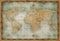 Old nautical world map background