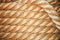 Old navy coiled rope background