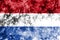 Old Netherlands grunge background flag
