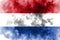 Old Netherlands grunge background flag