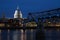 Old & New: Millennium Bridge & St Pauls Cathedral