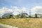 The old and new reactor shelter in Chernobyl nuclear power plant