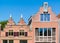 Old and new stepped gables in Alkmaar, Netherlands