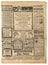 Old newspaper page vintage advertising Used paper background