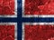 Old Norway grunge background flag