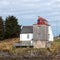 Old Norwegian Lighthouse with red top