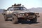 Old off-road car in the middle of the Namib desert