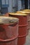 Old Oil Drums filled with unknown chemicals