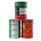 Old Oil Drums with Kuwait, Nigeria and China national flags.