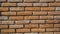 Old orange bricks wall texture background