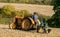 Old orange vintage fordson tractor