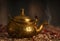 Old oriental teapot