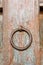 Old ornamental door circular door handle