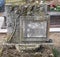 Old ornate tombstone in the public cemetery