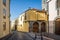 Old Orotava town streets in sun beams