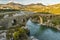 The Old Ottoman Mesi Bridge in Shkoder