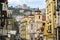 Old overcrowded apartment houses with balconies - dense living in overpopulated Napoli center, Italy