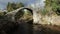 The old packhorse bridge in Carrbridge in the Cairngorms National Park is the oldest stone bridge in Scotland.