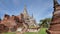 Old pagoda ,temple in Ayutthaya Historical Park. Wat Phra Si Sanphet