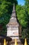 Old pagoda at Wat Phra That Bang Phuan in Nongkhai of Thailand