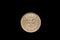 Old Pakistani Twenty Five Rupee Coin Isolated On Black