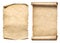 Old paper scrolls or parchments 3d illustration set