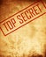 Old paper texture with \'top secret\'