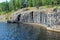 The old part of the gateway on the Saimaa canal. Finland