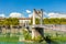 Old Passerelle du College bridge over Rhone river in Lyon, Franc