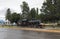 Old patagonian express locomotive La Trochita in the city of Esquel, Argentina