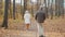 old people attending Nordic walking classes