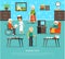 Old People Nursing Home Flat Poster