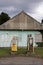 A old petrol station in the Scottish Highlands