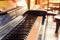 Old piano keyboard