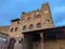 The old Piazza Pretorio in the city center of Certaldo Alto in the Tuscany