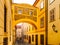 Old picturesque bridge in Thunovska Street, Lesser Town, Prague, Czech Republic