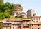 Old picturesque houses of medieval Catalan village