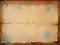 old piece of weathered paper with tattered edges paint stains and holes on rustic background surface design element with copyspace