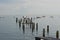 The Old Pier  with boats and staithes at Swanage Dorset England UK 