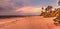 Old pier in the ocean at Port Royal Beach at sunrise