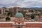 Old Pima County Courthouse in Tucson with ornate details of roof