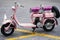 Old and pink motorbike