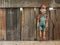 Old Pinocchio wooden marionette