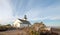 OLD POINT LOMA LIGHTHOUSE UNDER BLUE CIRRUS CLOUDSCAPE AT POINT LOMA SAN DIEGO SOUTHERN CALIFORNIA USA