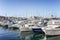 Old port with yachts and boats in Marseille. Tourism and travel. Sunny day. Beautiful landscape