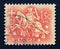 Old Postage stamp Portugal 1953. Knight on horseback from the seal of King Dinis